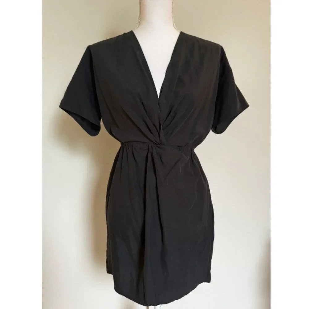 & Other Stories Black Mini Dress – Silky material and flattering Fit - Picture 1 of 7